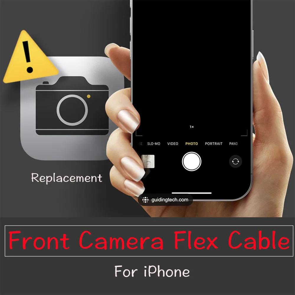 Front Camera Module Flex Cable Replacement Part for iPhone 7 8 Plus X XR XS 11 12 Mini Pro Max NO Face ID