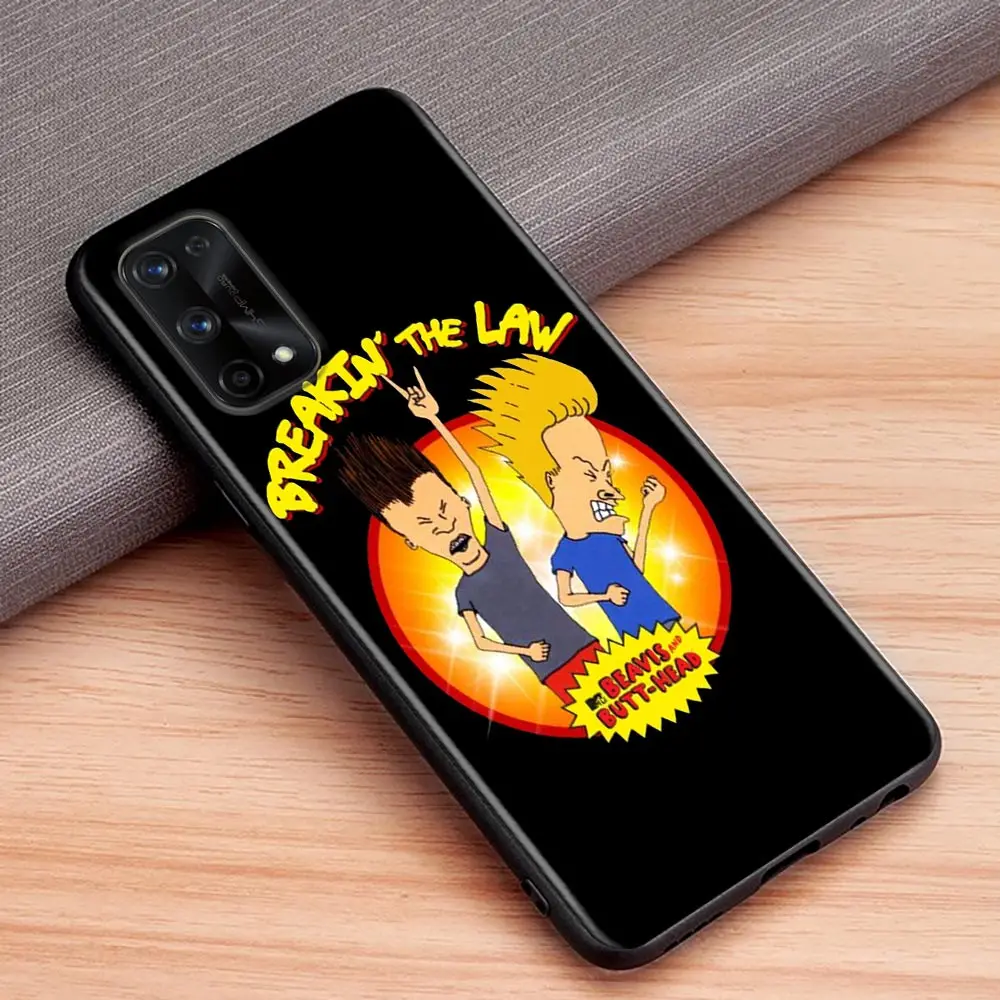 Cartoon Beavis And Butthead Phone Funda Coque Case For Realme X50 XT X 11 10 9 9I 8 8I 7 6 Pro Plus 5G TPU Case Capa Shell Cover