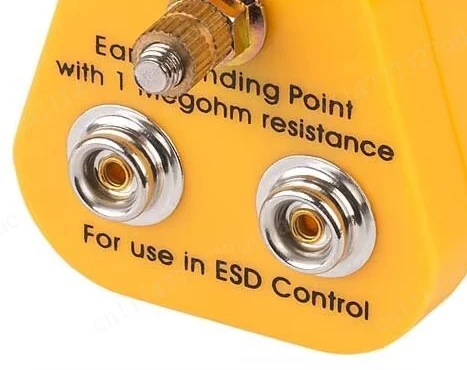 ESD Electrostatic Grounding Plug, Including 10mm Snap, 4mm Banana Head, 5mm Terminal