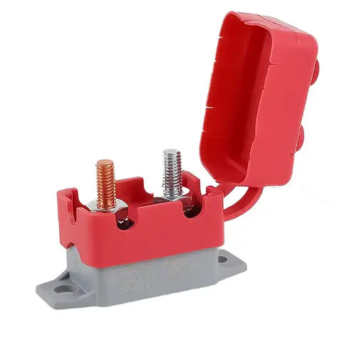 2개 자동 리셋 회로 차단기 30암페어 범용 과전류 보호기 커버 포함 소형 자동차용 리셋 차단기