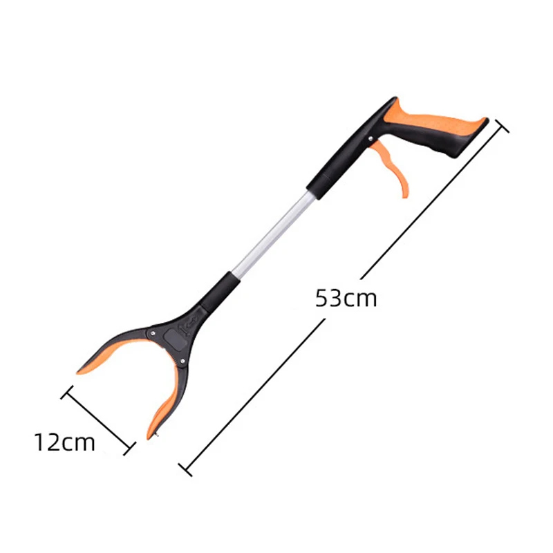 53cm Sanitary Pickup Cleaning Supplies Grabber Reacher Tool Garbage Clip Picker Picking Extended Aluminum Alloy Picker Pliers