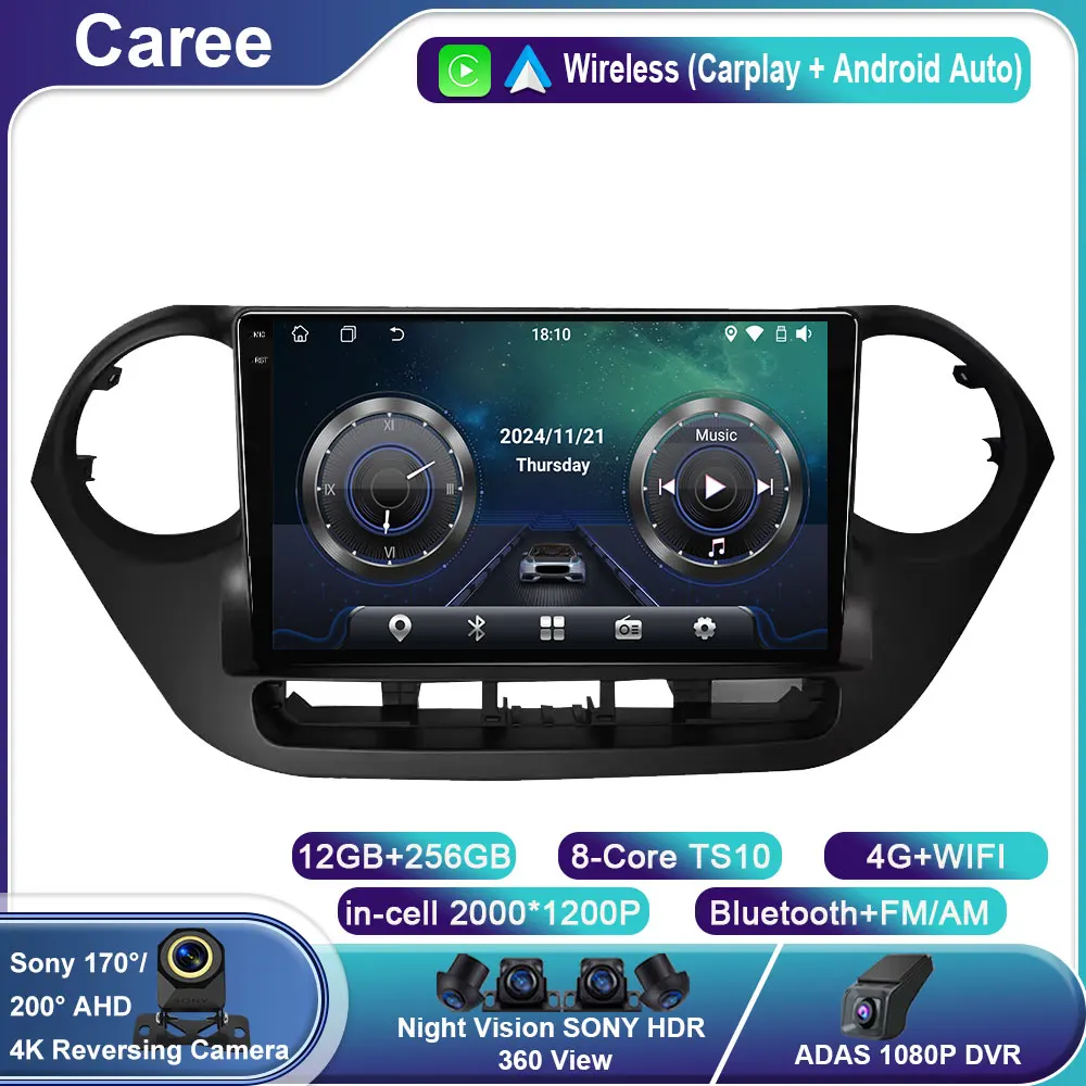 

Car Radio For Hyundai Grand i10 i 10 2013 2014 2015 2016 2017 2018 Android Carplay Auto Radio Multimidia Video Player Head Unit