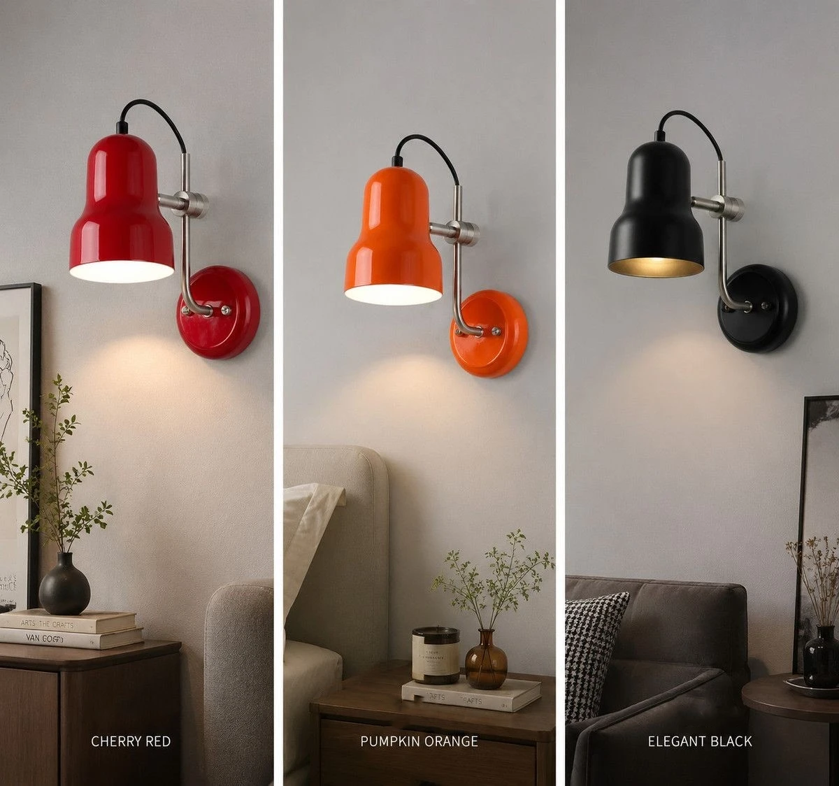 Nordic Minimalist American Adjustable-angle Wall Lamp For Changing Direction Reading Lighting Bedroom Bedside Desk Lamp E27