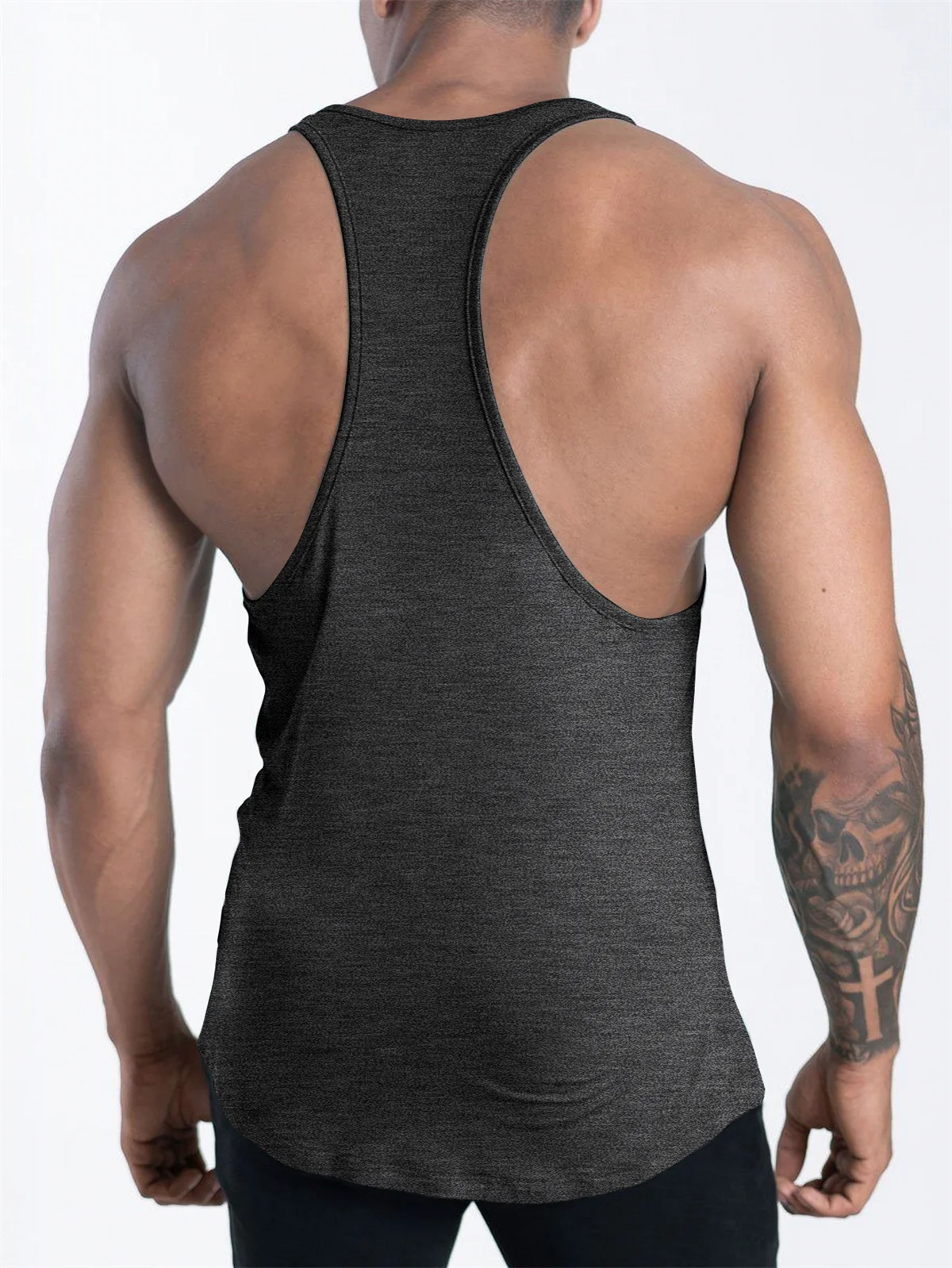 Quick Dry Bodybuilding Tank Top Men Gym Fitness Sport Sleeveless Shirt Male Casual Skinny Stringer Singlet Vest Workout Clothing