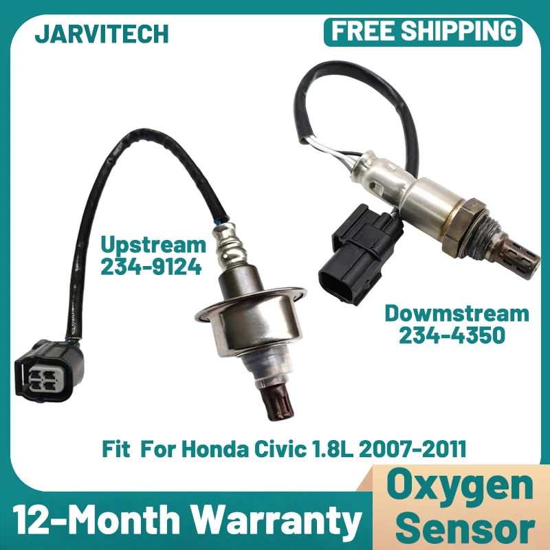 

New Up+Downstream 234-9124 234-4350 Oxygen O2 Sensor For Honda Civic 1.8L 2007- 2011 36531-RNA-A01 36532-RNA-A01
