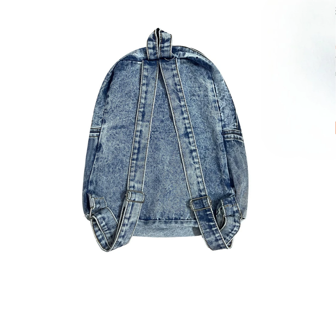 

Cowboy Women's Denim Street Backpacks Large Capacity Student Commuting Backpack