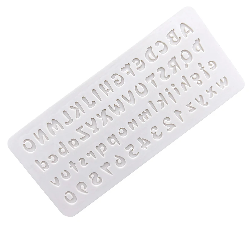 Alphabet Number Silicone Cake Baking Mold Sugarcraft Chocolate Cupcake Baking Mould Resin Tools Fondant Cake Decorating Tools