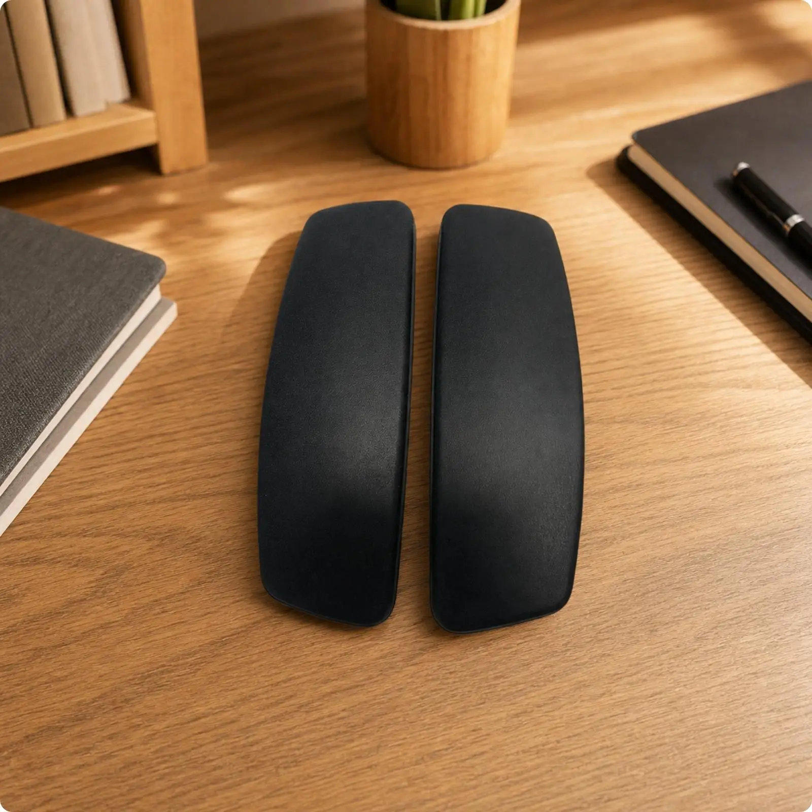 Swivel Chair Armrest Pad Replacement Ergonomic Cushion for Office Computer Chair with Pre Drilled Screw Holes