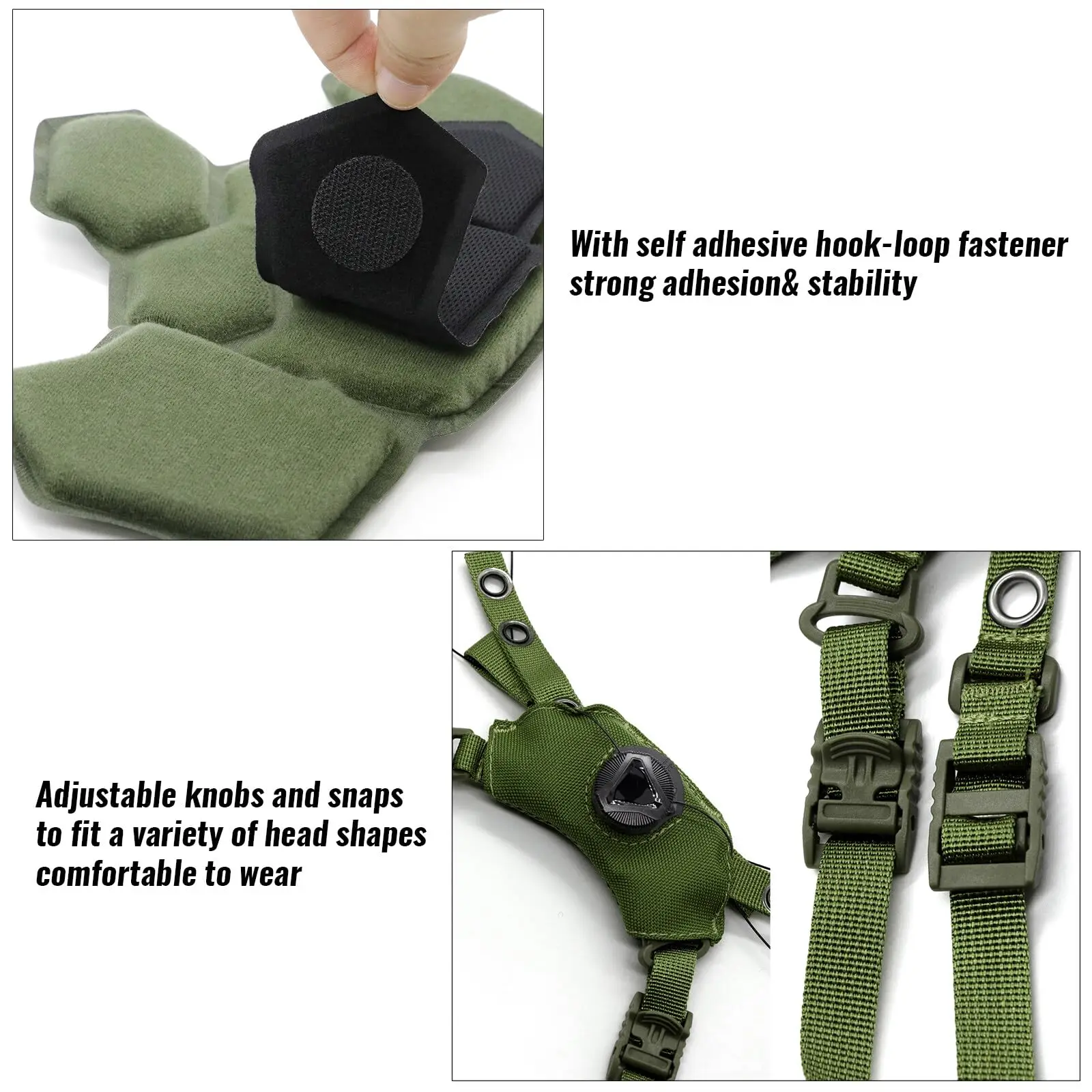 Tactical Helmet Pads & Helmet Chin Strap Replacement, Replacement Helmet Accessories Kits for Team Wendy, Outdoor Hunting Gear