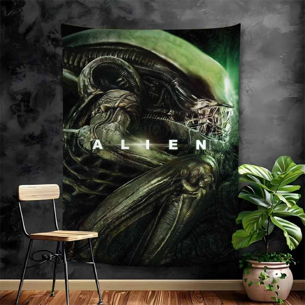 

Horror Movie A-Alien Colorful Tapestry Wall Hanging Hanging Tarot Hippie Wall Rugs Dorm Wall Art Decor