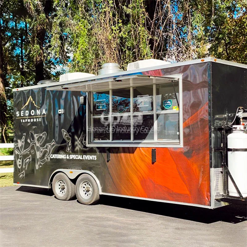모바일 푸드 카트, 이동식 주방 푸드 트럭, BBQ, 피자 트레일러, 쿠키, 팝콘 할인, 푸드 트레일러, 전체 장비 판매