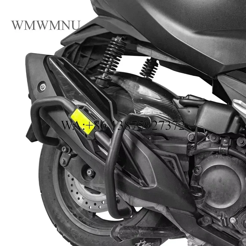 Wmwmnu Matte Black High Carbon Steel Scooter Crash Guard Motorcycle Exhaust Protector Fall Protection for 350