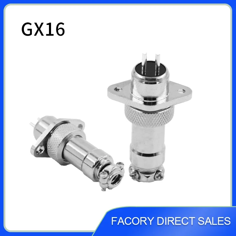 CIXIYCX GX16 Rhombus Flange Seat Aviation Connector 2/3/4/5/6/7/8/9/10 Pin Aviation Wire Panel Connectors