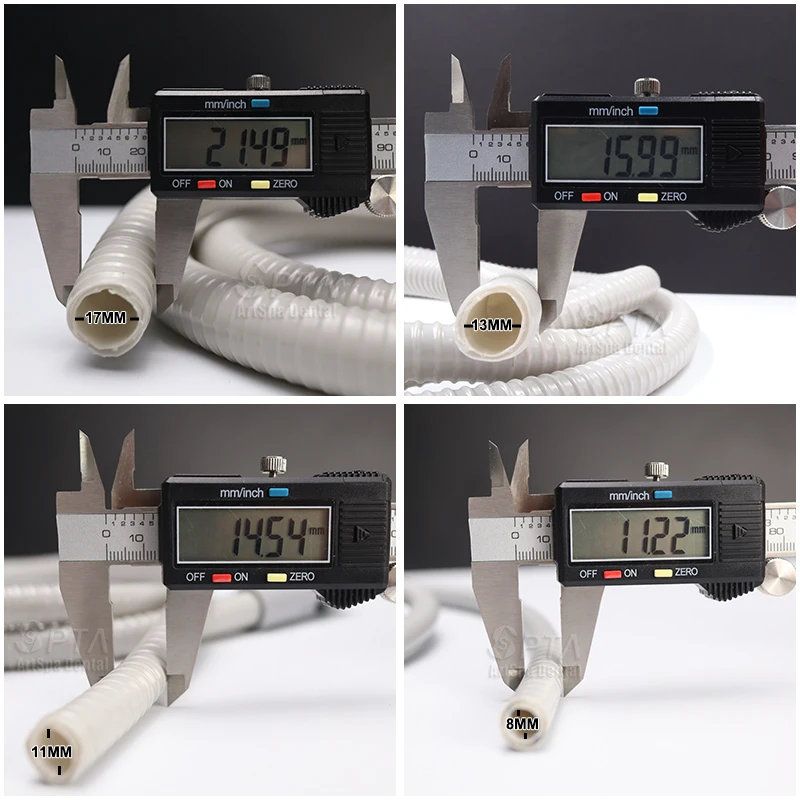 Tubo de sucção forte e fraca, 1.6 metros, mangueira de cadeira dentária, peças sobressalentes, unidade, ejetor de saliva, 4 tamanhos