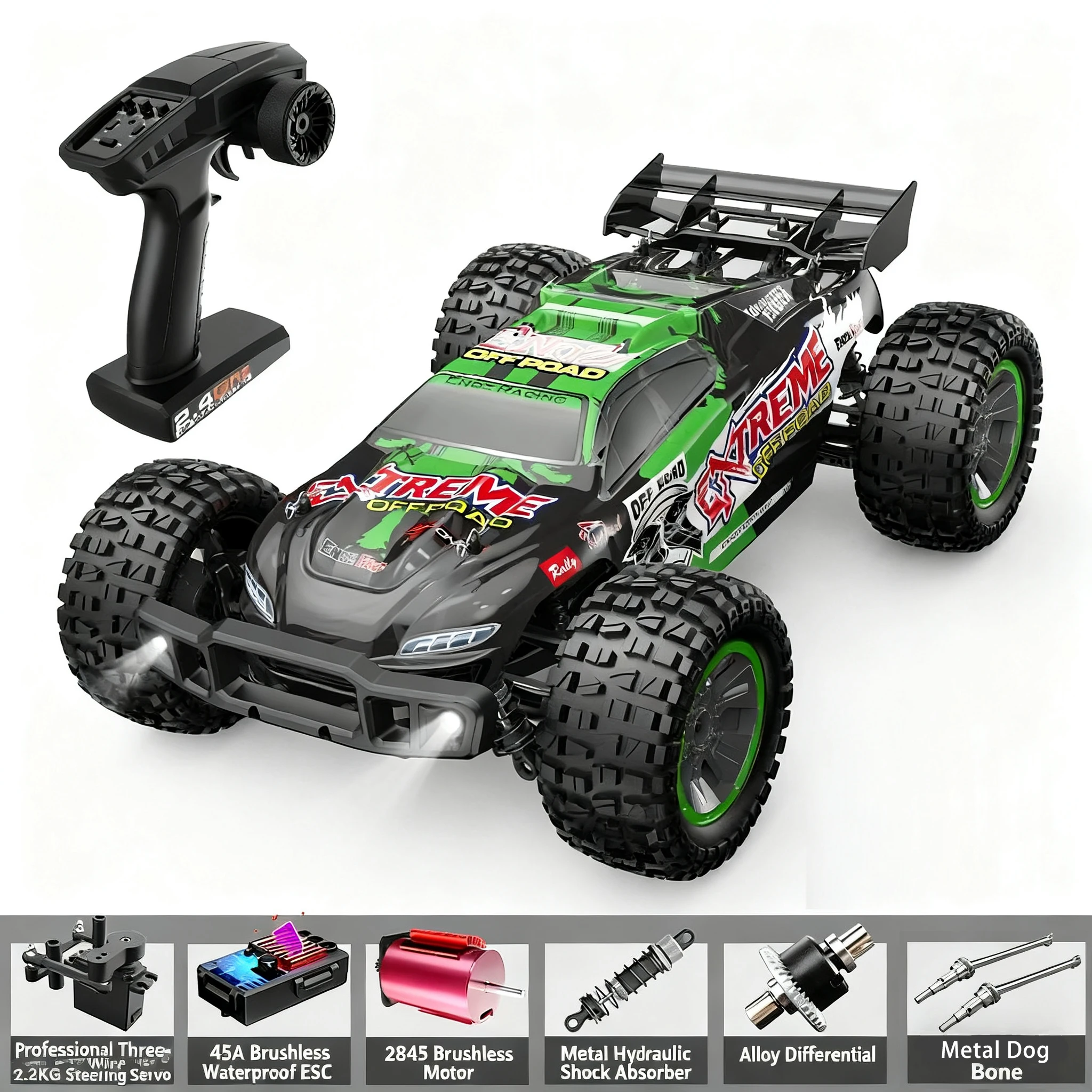 202e 4wd 1:10 60 km/h carro rc sem escova 4x4 fora da estrada controle remoto deriva monster caminhão carro brinquedos para adultos crianças presente de natal