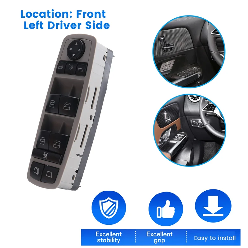 

Car Left Electric Window Master Control Switch For Mercedes W164 W251 GL320 R320 R500 R63 A2518300390 2518300390