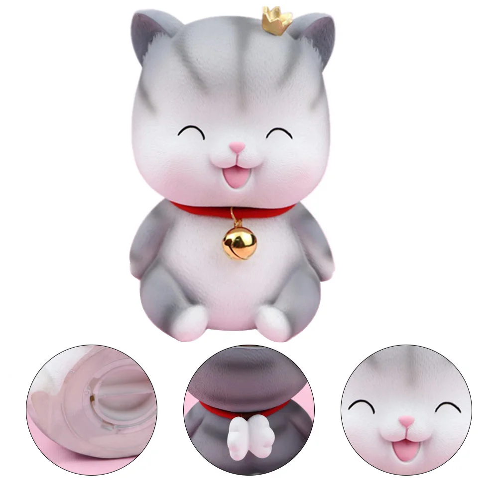 Cat Piggy Bank Money Box Unicorn Figure Cars Toys Pot Vinyl Cartoon Coin Storage Kitten Basketball Child