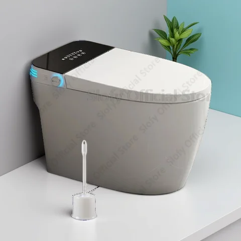 WC Intelligente WC Ciotola Coperchio del sedile del WC Auto Doppio scarico Sedile riscaldato Acqua calda Essiccatore d'aria WC per bagno WC allungato