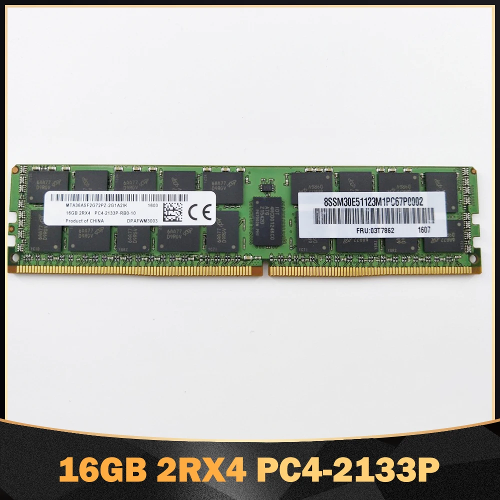 

1PCS RAM 16G 16GB 2RX4 PC4-2133P 2133 RDIMM DDR4 ECC For MT Memory