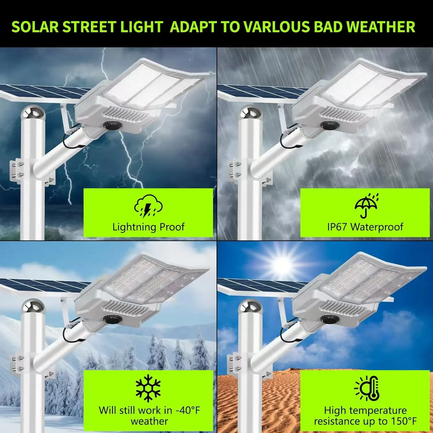 2PCS 10000W Solar Light With 40000mah Batty Solar Street Light With Motion Sensor Garden Wall Lamp Parking Solar Flood Light