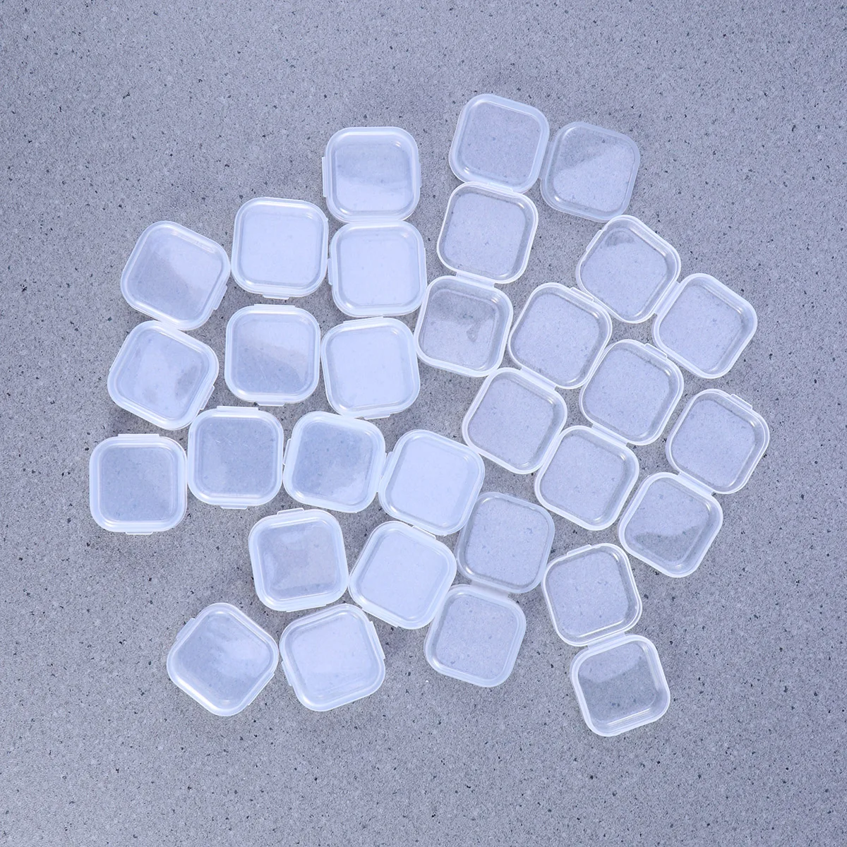 

12 Pcs Small Plastic Box Storage Case Mini Container Item Organizer Rectangular Clear Jewelry