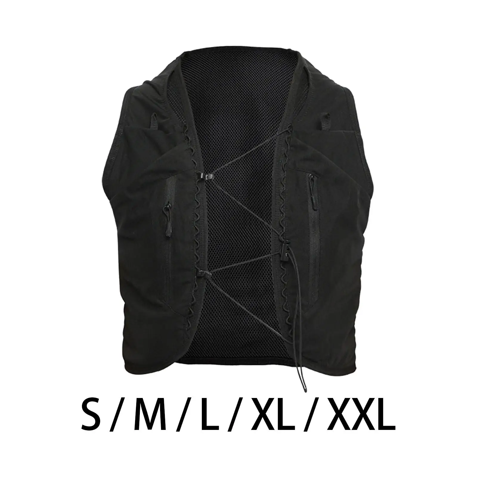 

Adjustable Hydration Vest Backpack Polyester Running Vest Ergonomic Water Carrier Outdoor Daypack for Marathon Cycling Camping