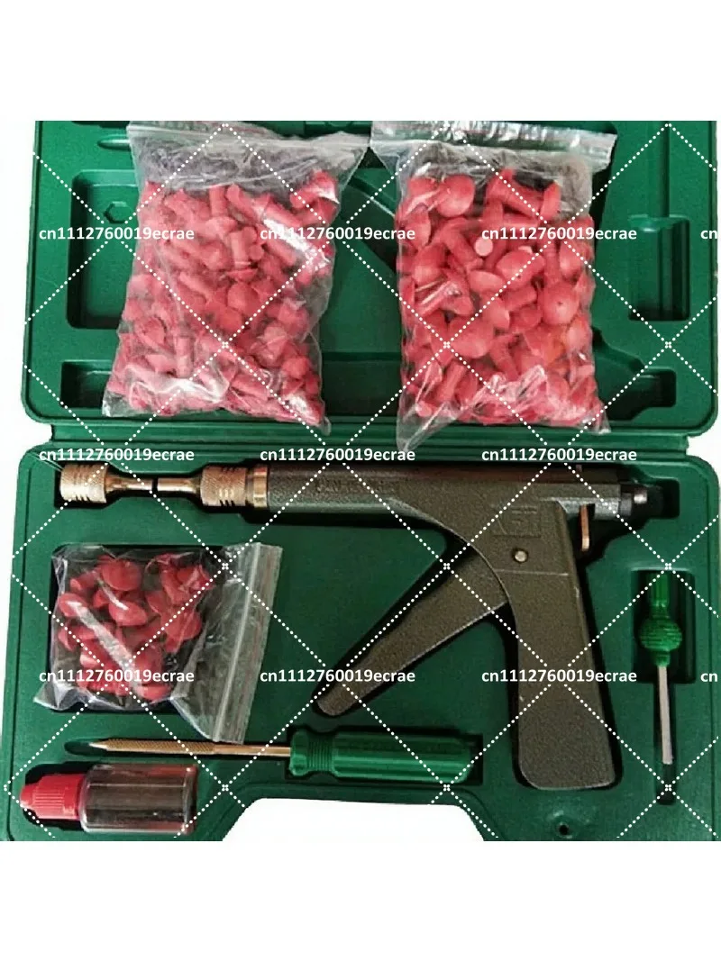Motorcycle Tire Repair Tool Kit Radial Tubeless Puncture Fix Set with Rubber Nail Heads
