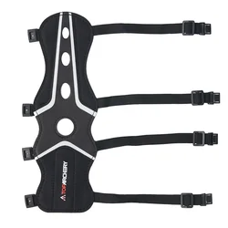 Toparchery Archery Arm Guard Adjustable Protective 4-Strap Accessory Lightweight Hunting Target Shooting Adult Unisex