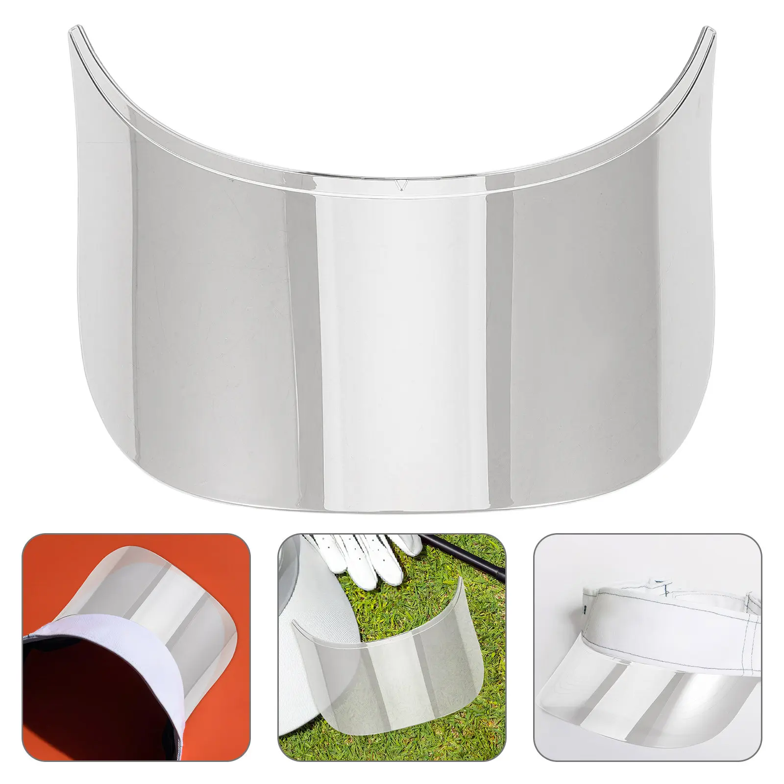 Pc Sun Protection Visor Insert for Baseball Caps Wide Brim Hat Replacement Outdoor Sports Yoga Running Tennis Uv Shielding Brim