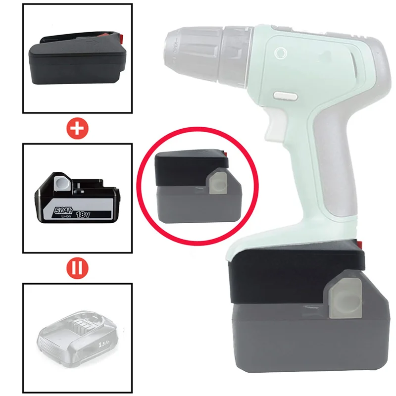 ตัวแปลงแบตเตอรี่สำหรับการแปลงแบตเตอรี่7Pin HITACHI 18V สำหรับแบตเตอรี่ลิเธียม Bosch 18V PBA สำหรับสีเขียวของ Bosch