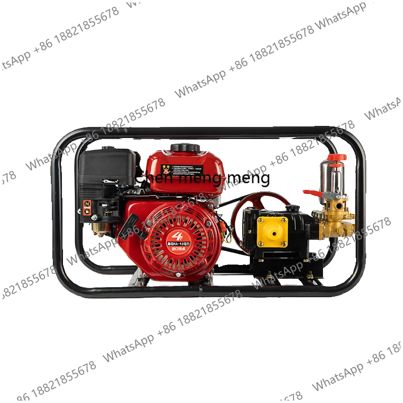 High pressure agricultural four-stroke stretcher three-cylinder pump spraying machine