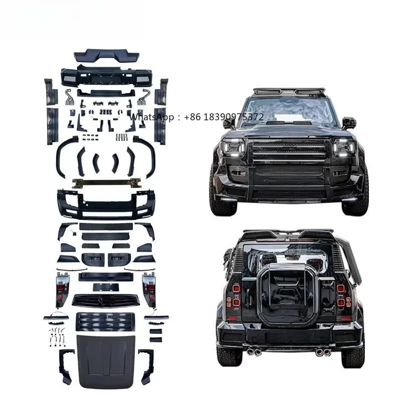 CLY Design for Shanhai T-2 Upgrade Star Wide Bodykit with Hood Taillight Front Roof Spoiler Rear Spoiler