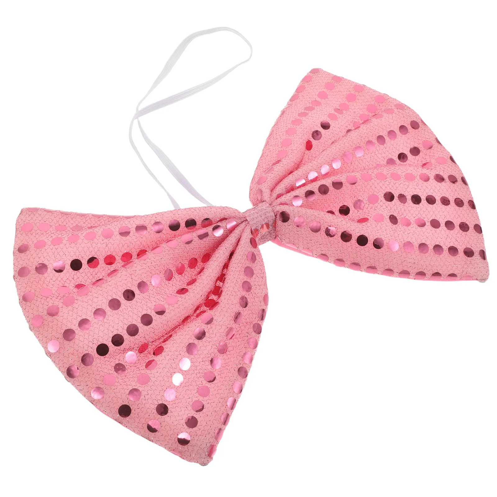 

Блестящий бантик с пайетками, готовый к использованию, черный, 9.43x5.89x0.39 дюйма, для декора вечеринок, костюмов, карнавалов, Марди Гра, сцены