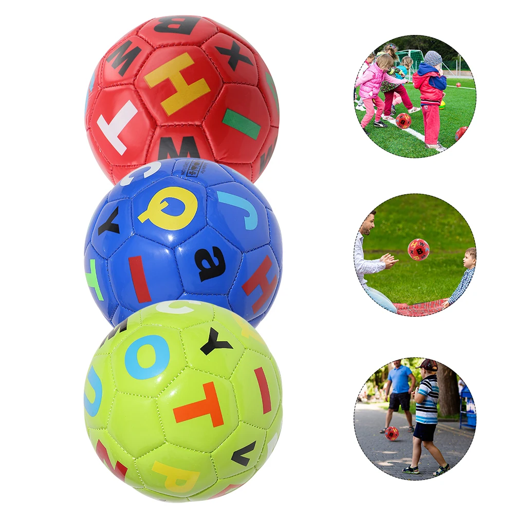 

3 Pcs Outdoor Toys for Toddlers Inflatable Small Football Kids Machine Sewing Parent-child