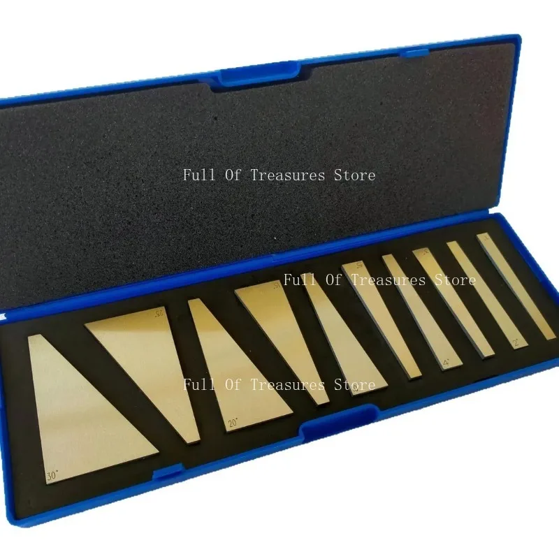 10-piece Angle Block, Milling Machine Slope, Precision Machine Tool Adjustment Angle Block, Slope Measuring Block