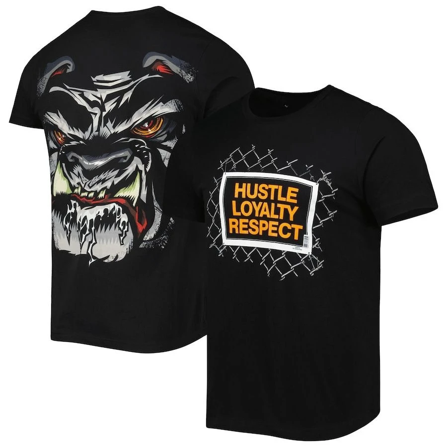 

Men's Black John Cena Beware of Dog Retro T-shirt Summer Pure Cotton Short-sleeved Shirt