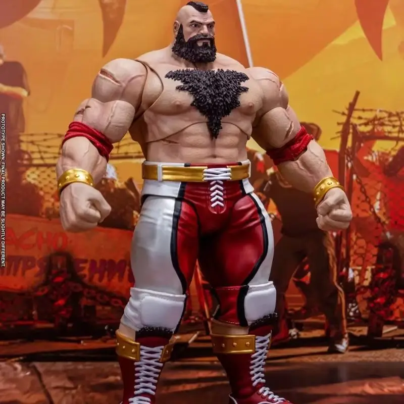 

Фигурка Street Fighter Zangief: Коллекционная подвижная модель с заменяемыми головами и руками, игрушка из серии The Final Challengers