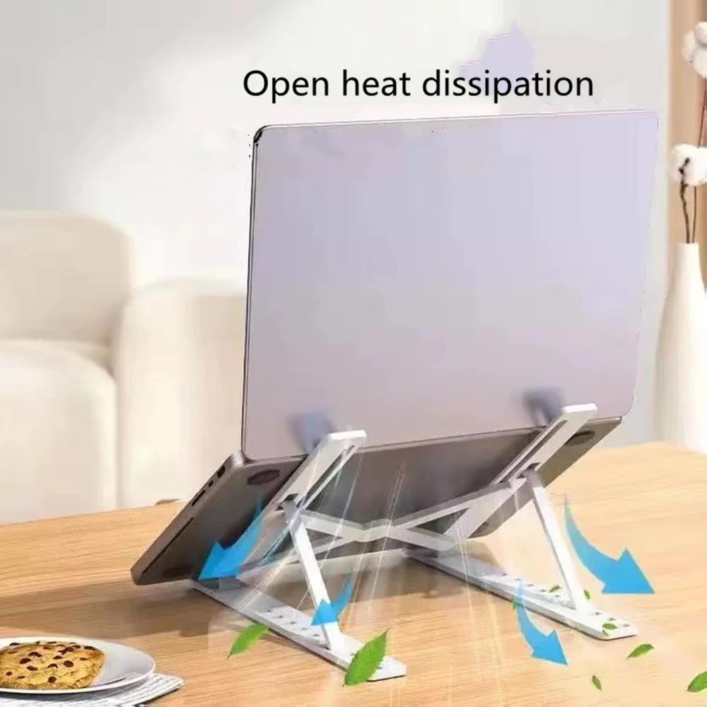Foldable Laptop Stand Cooling Notebook Bracket Adjustable Ergonomic Laptop Support Base Holder Laptop Tablet Accessories Stands image 3
