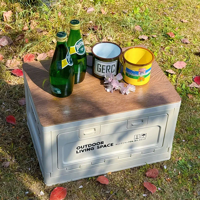 

White Storage Box Outdoor Camping Large Capacity Durable High-strength Waterproof Wear-resistant Material Design Saving Space
