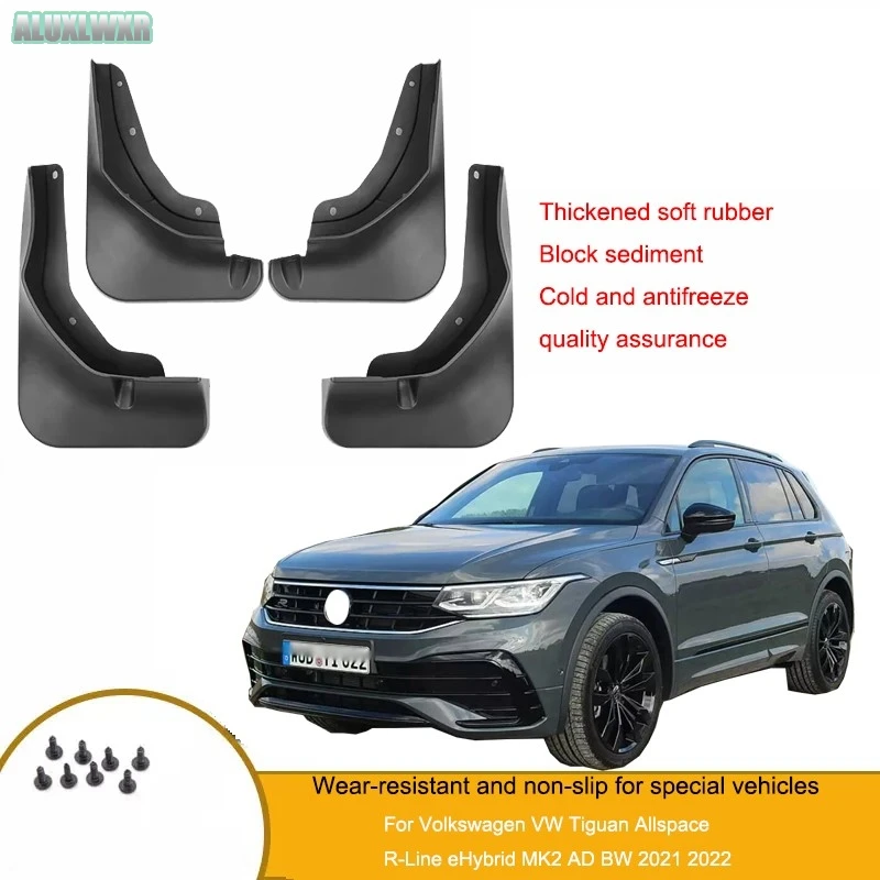 

Mudguards Mud Flap Splash Guards Fender Protector Cover For Volkswagen VW Tiguan Allspace MK2 AD BW 2017 To 2022 Car Accessories