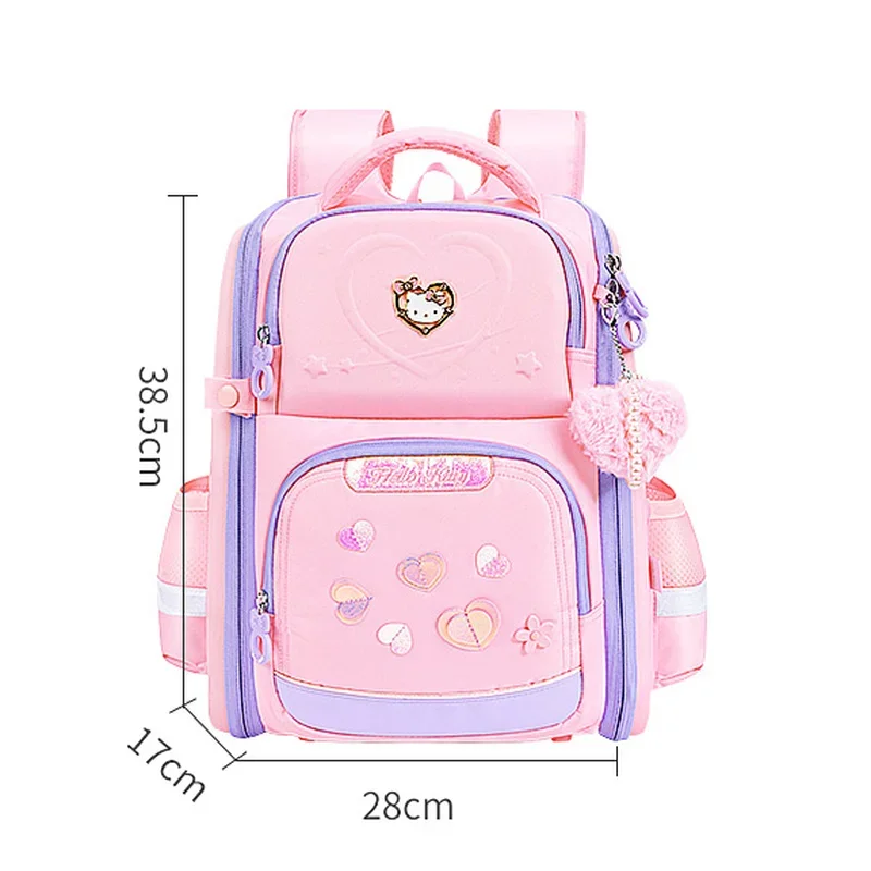 Hello Kitty Kids Backpack Origin Genuine Kawaii Schoolbags Sanrio Bag Toddler Backpack Kids Bags for Girls Zipper Purse Backpack