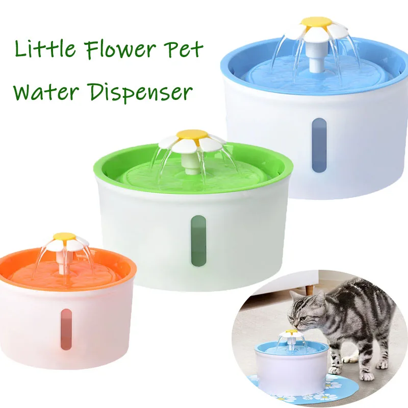 1.6L Pet Cat Dispenser Drinking dog Water Fountain Auto Filter USB/EU/US Electric Mute cat Drink Bowl Pet water Drinker supplies