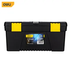 Deli 17 Inches Plastic Tool Box Tool Storage Daily Storage Thickened Cabinet Double Layer Multi Functional Parts Box