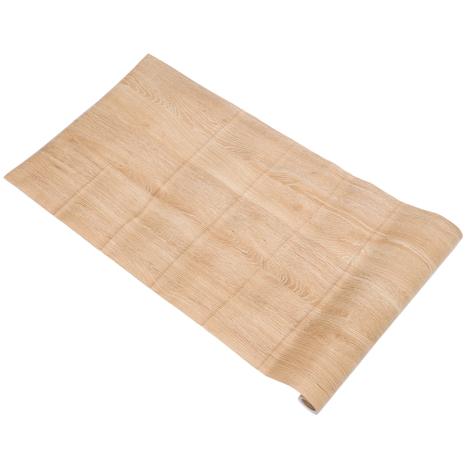 

1 Roll Peel and Stick Wood Grain Furniture Sticker PVC Self Adhesive Waterproof Renovation Wallpaper for Cabinets Wardrobe Desk