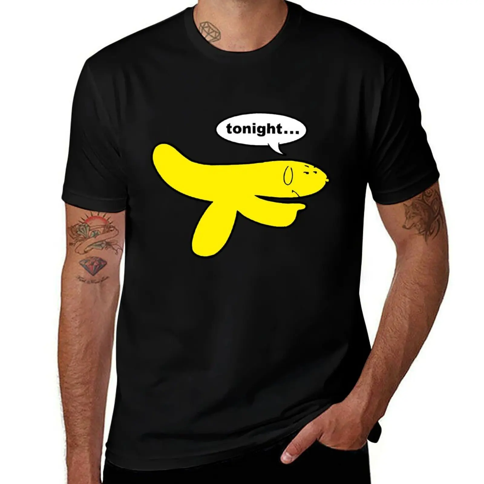 

Tonight... - Hand Banana Aqua Teen Hunger Force T-Shirt All Weather Casual Short Sleeve