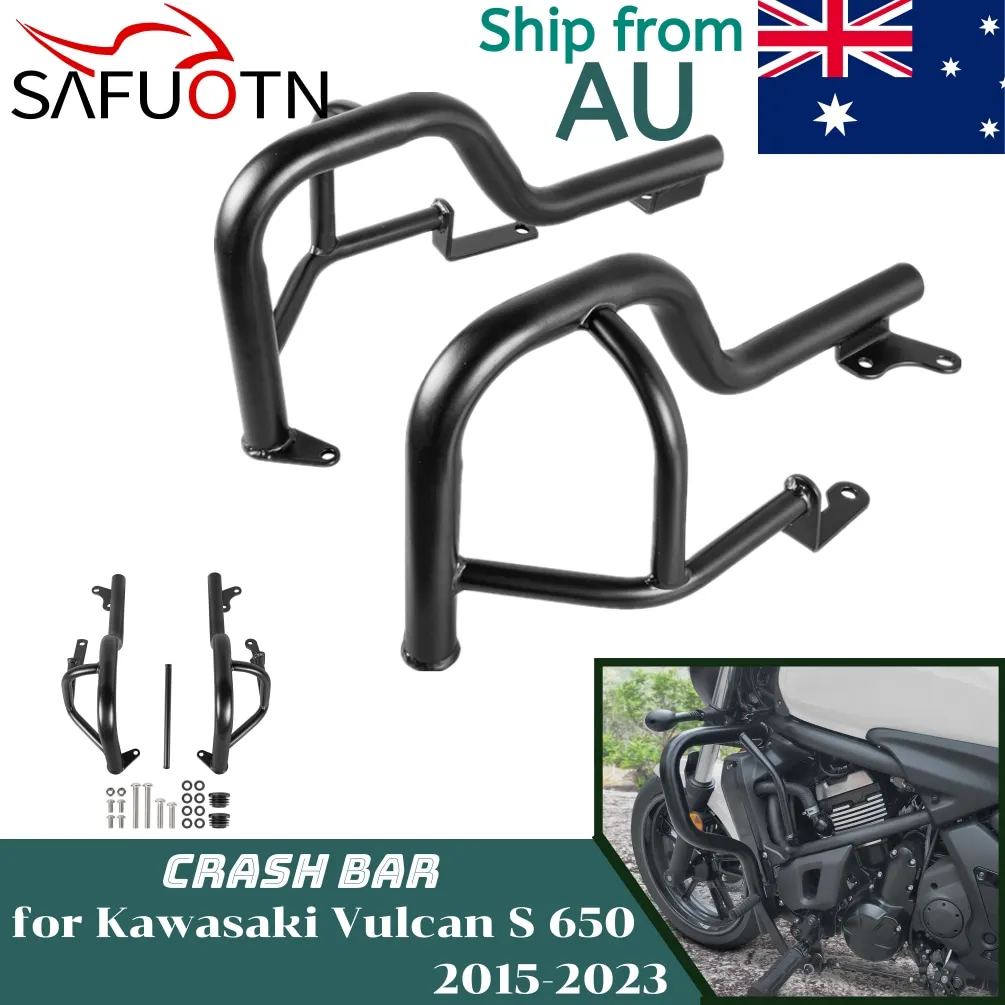 for Vulcan S 650 Engine Guard Highway Crash Bar for Kawasaki VN650 EN650 2015-2024 2022 Motorcycle Stunt Cage Frame Protector