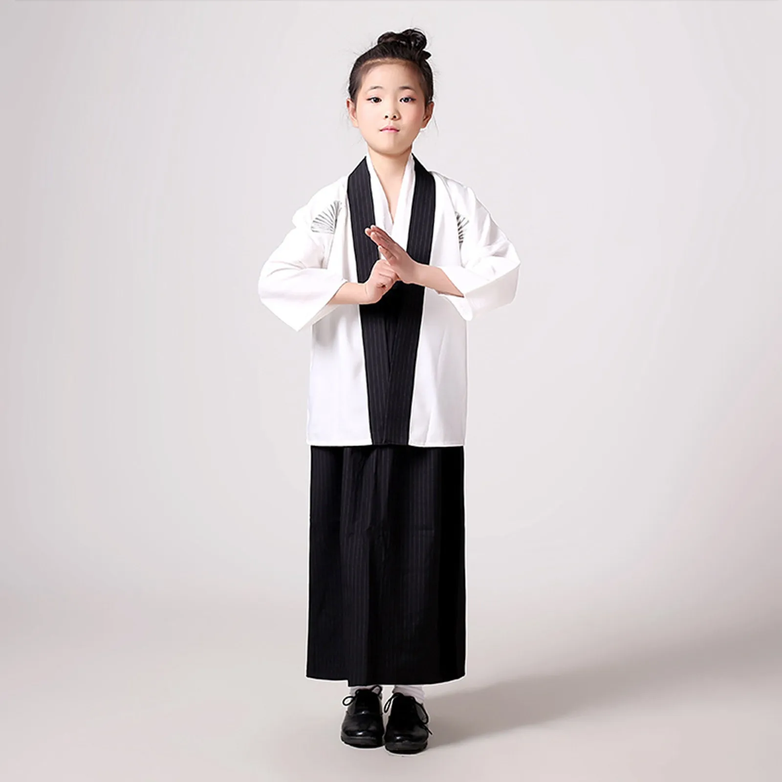 Children's Kimono Traditional Costume Kids Female role-playing Performance Printed Bathrobe Nightgown School Student Performance