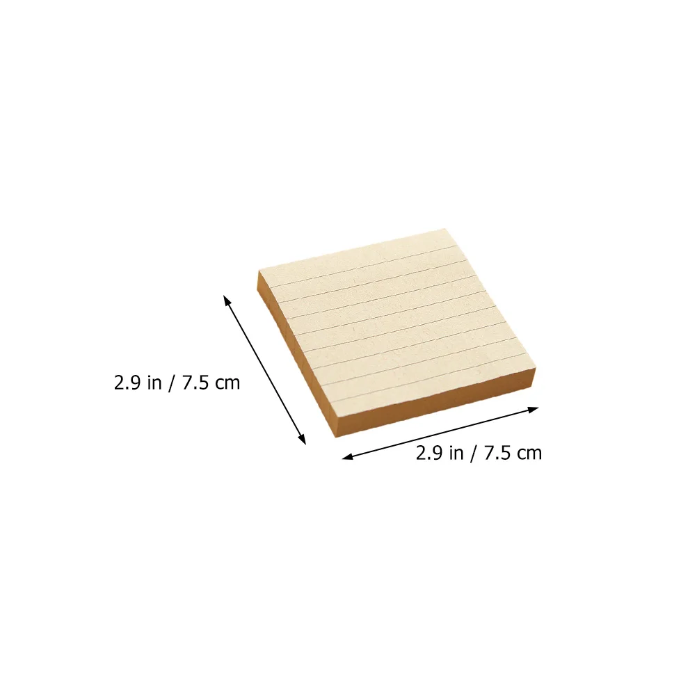 

1 set Colored Memo Pads Stripe Office Supplies Adhesive Paper Notepads Self Stick Removable Post Memos Student