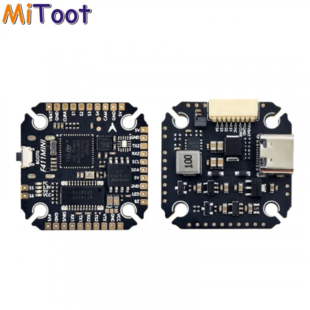 

Полетный контроллер Aocoda-RC F411MINI F4 с OSD, барометром и черным ящиком памяти 2 МБ для FPV-мультироторов