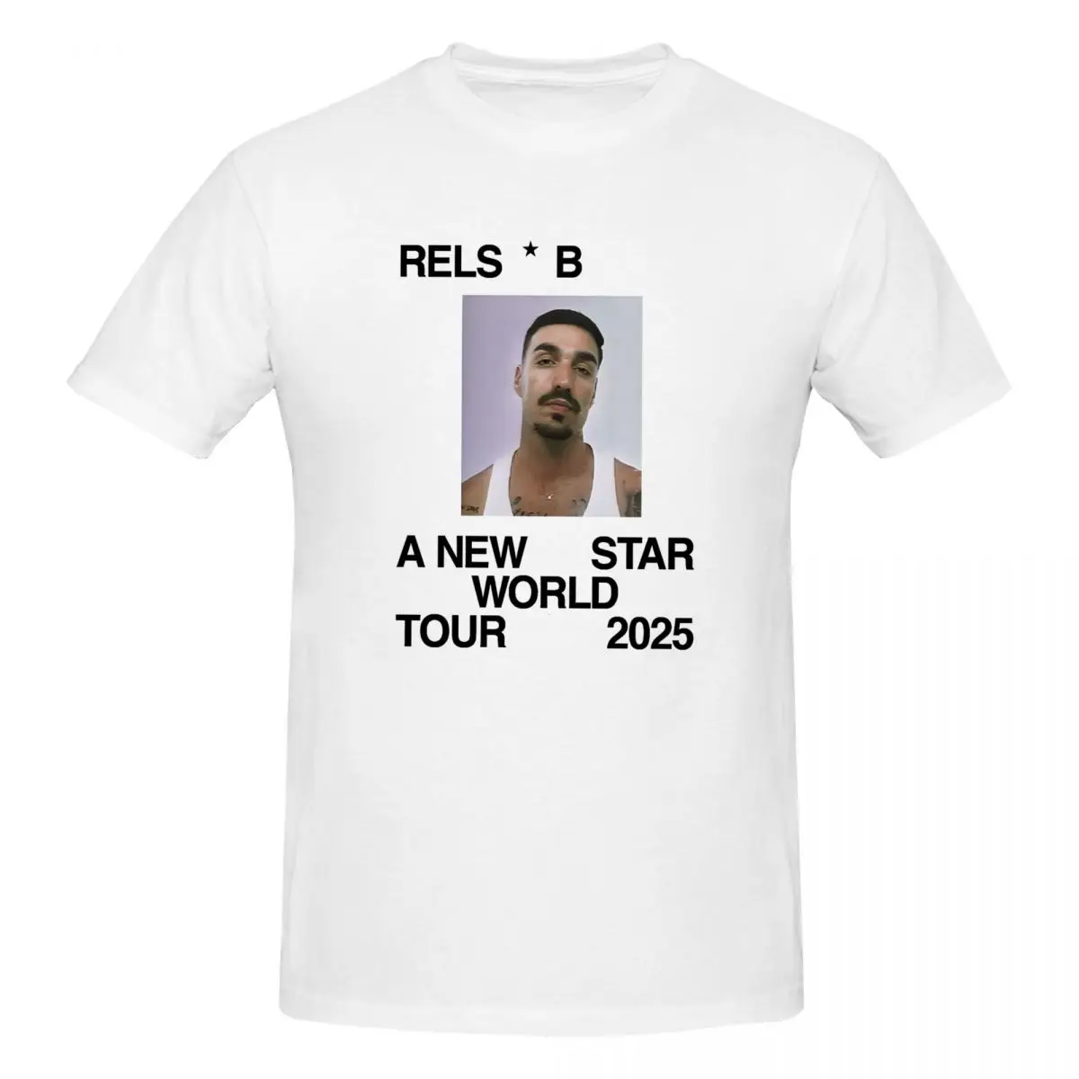 

A New Star World Tour 2025 Rels B Music T Shirts Graphic Y2K Anime O-neck Mens Women T Shirts Tops